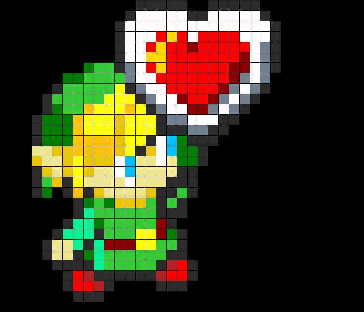 Coloriage Link et coeur à imprimer et colorier