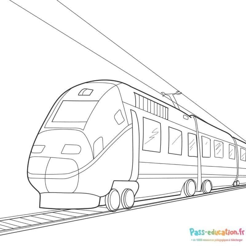 Coloriage Train à colorier à imprimer et colorier