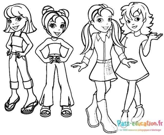 Coloriage Polly Pocket à imprimer et colorier