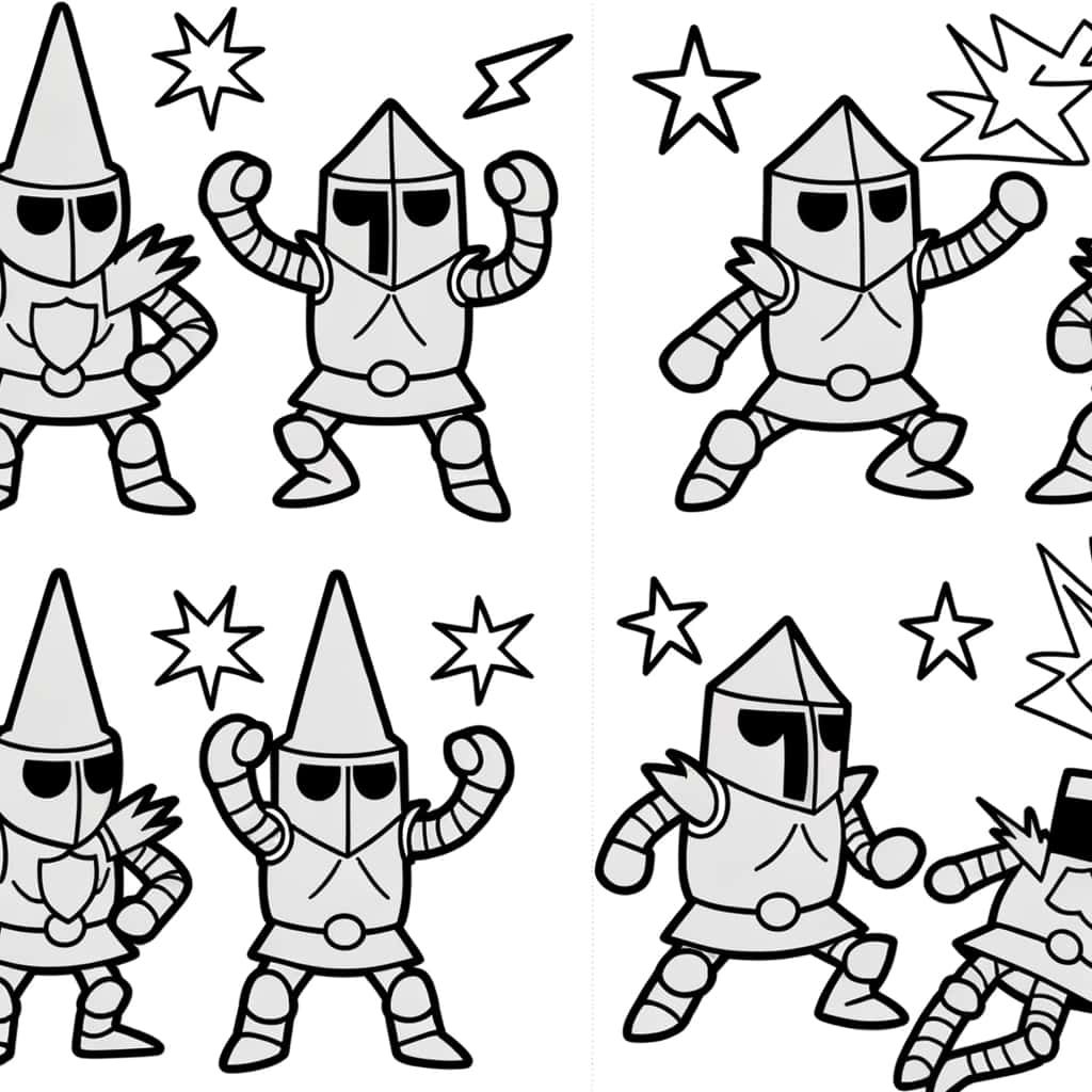 Coloriage Guerriers Akedo à imprimer et colorier