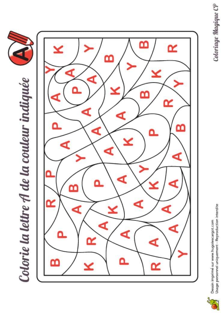 Coloriage Alphabet caché à imprimer et colorier