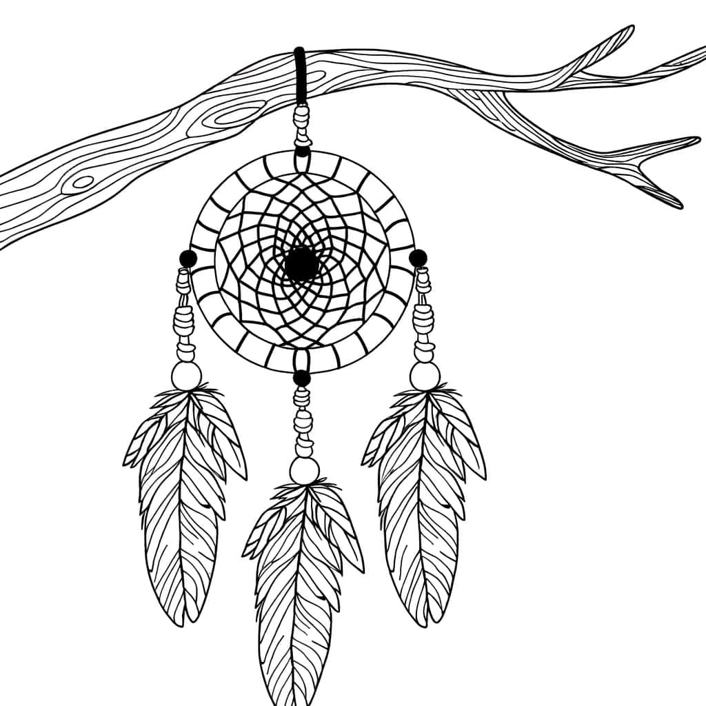Coloriage Attrape Rêve à imprimer et colorier
