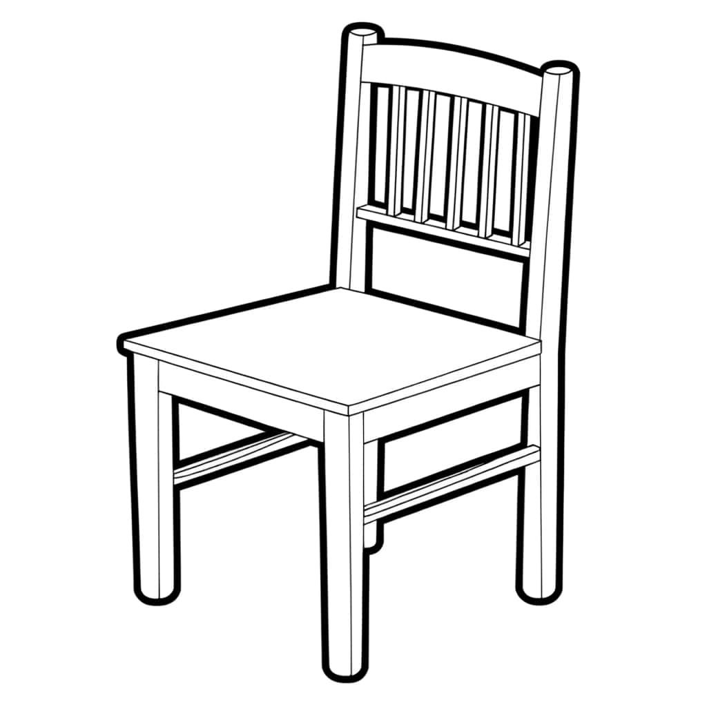 Coloriage Chaise à imprimer et colorier