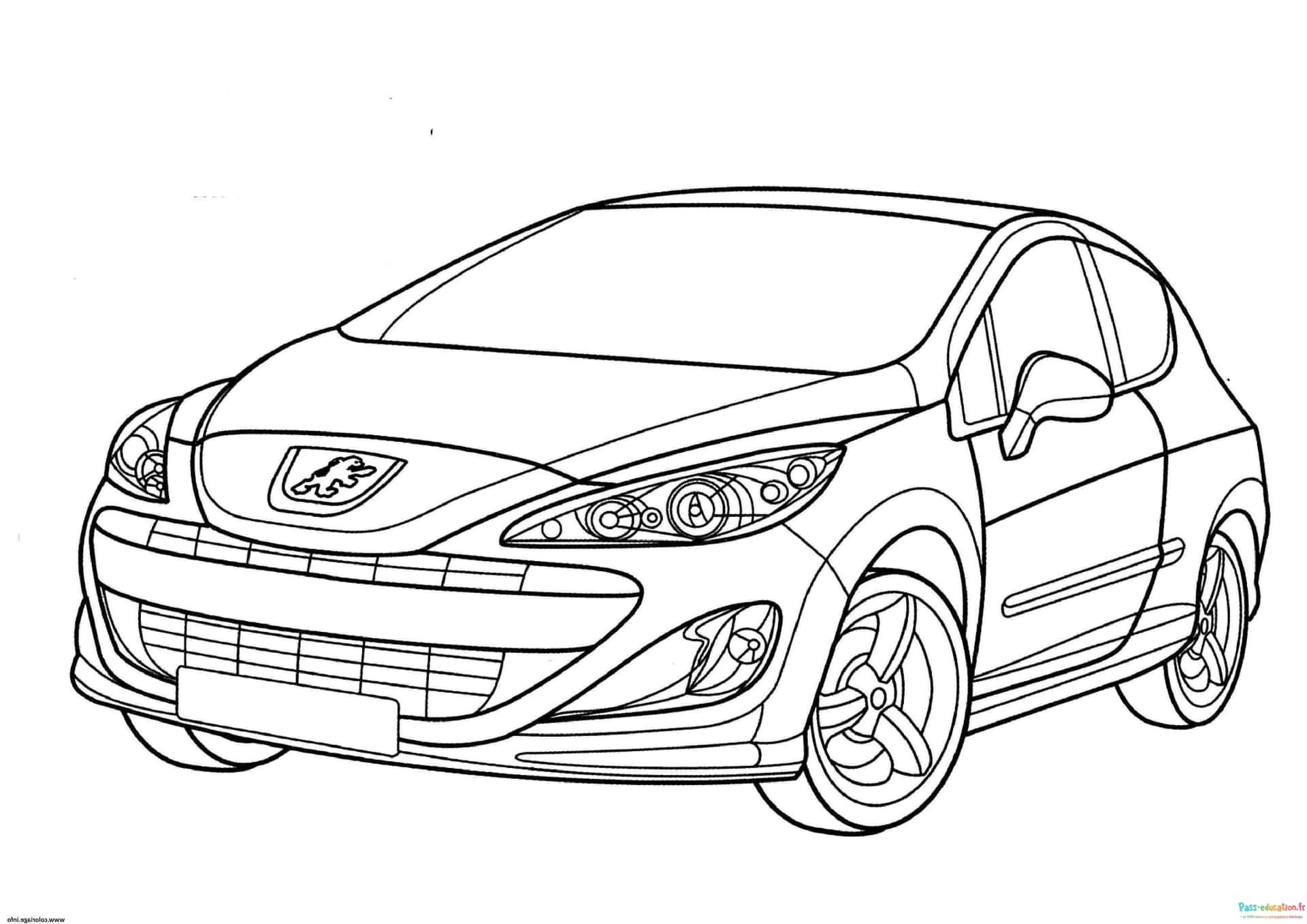 Coloriage Voiture sportive à imprimer et colorier