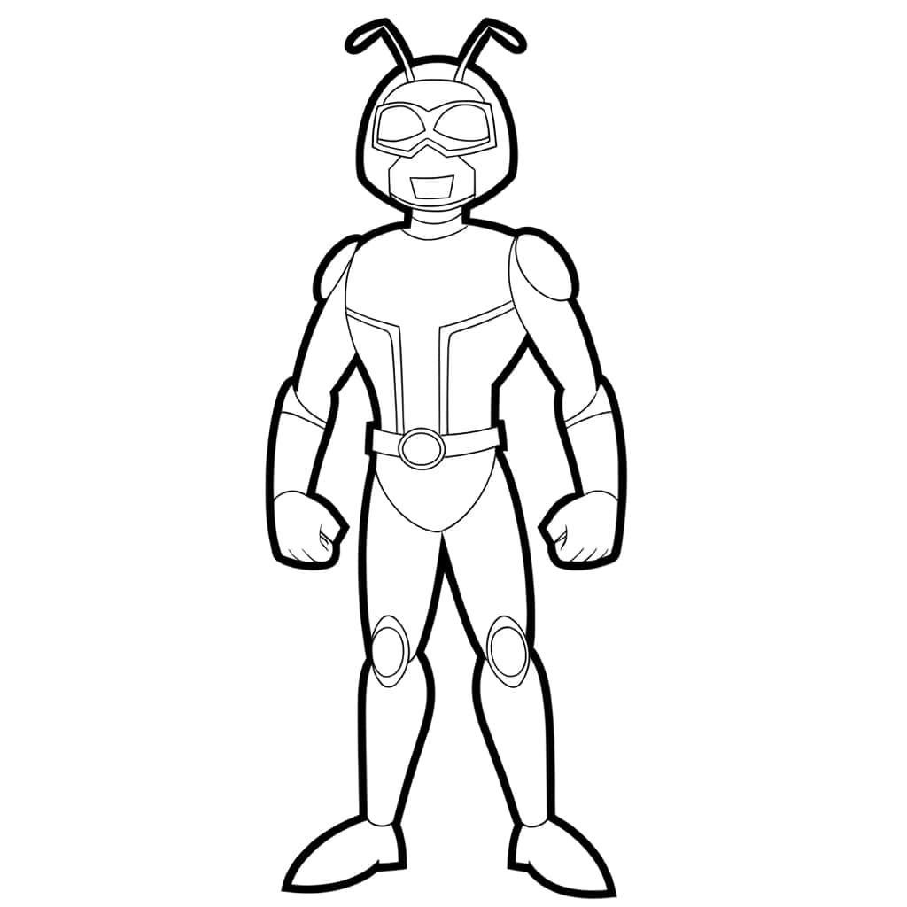 Coloriage Homme Fourmi à imprimer et colorier