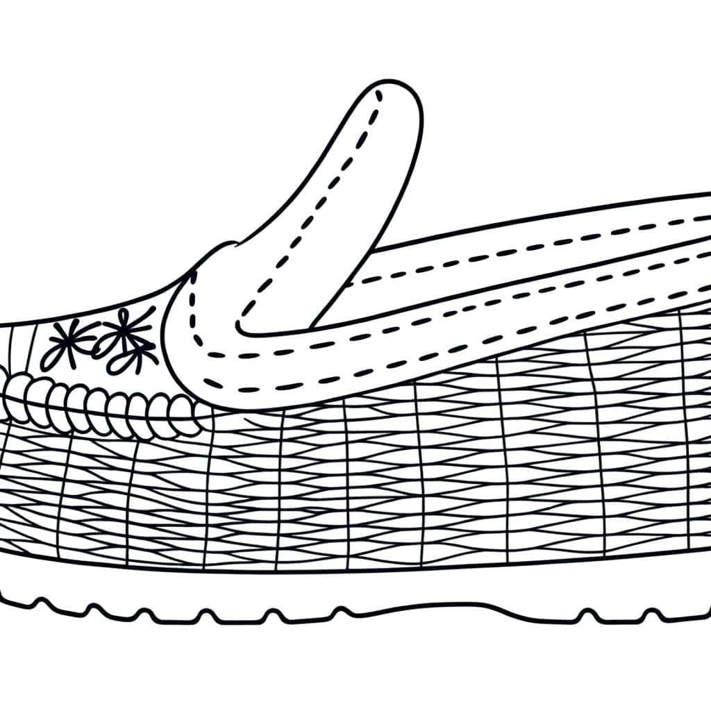 Coloriage Basket chaussure à imprimer et colorier