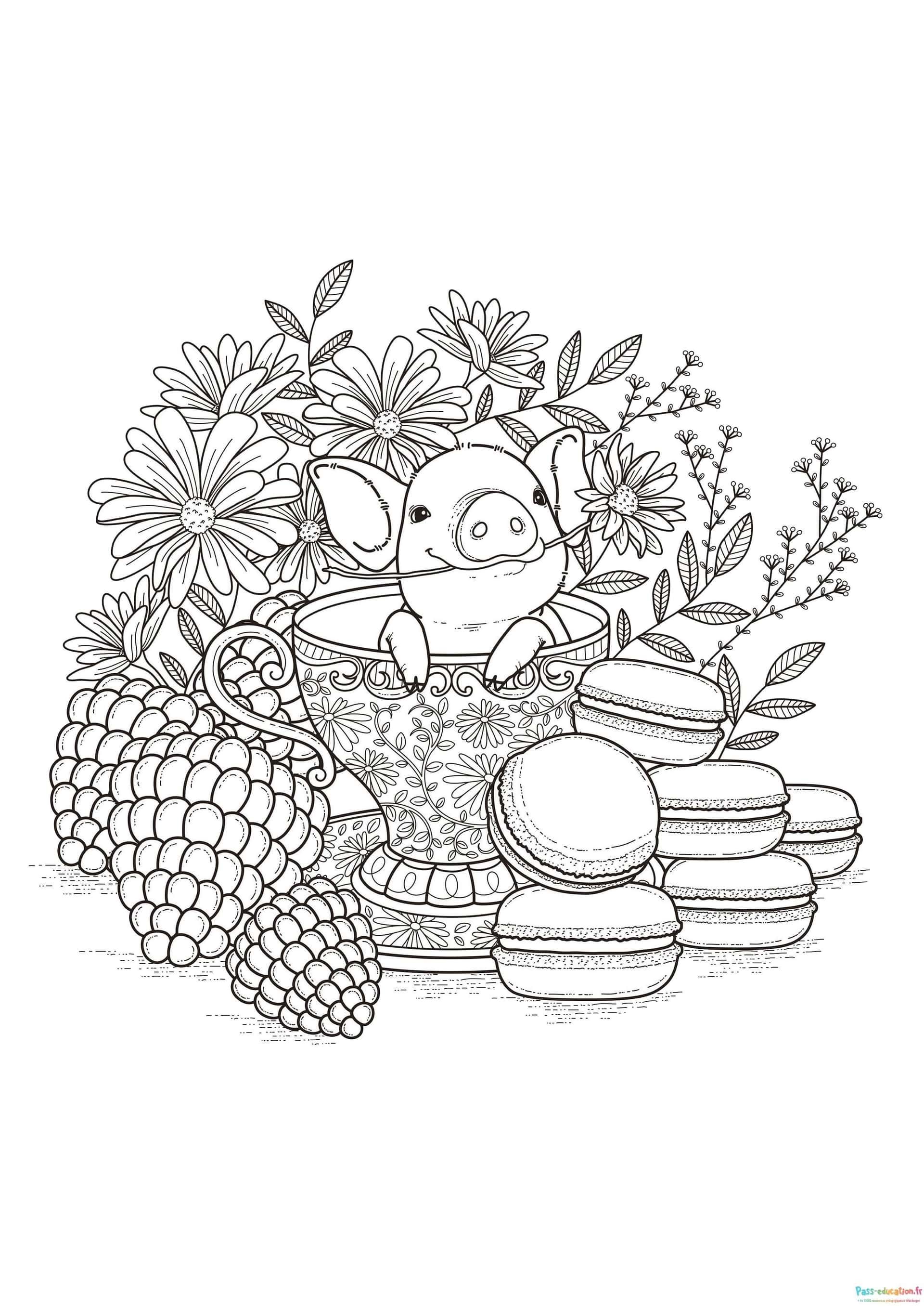 Coloriage GoÃ»ter enchanté à imprimer et colorier