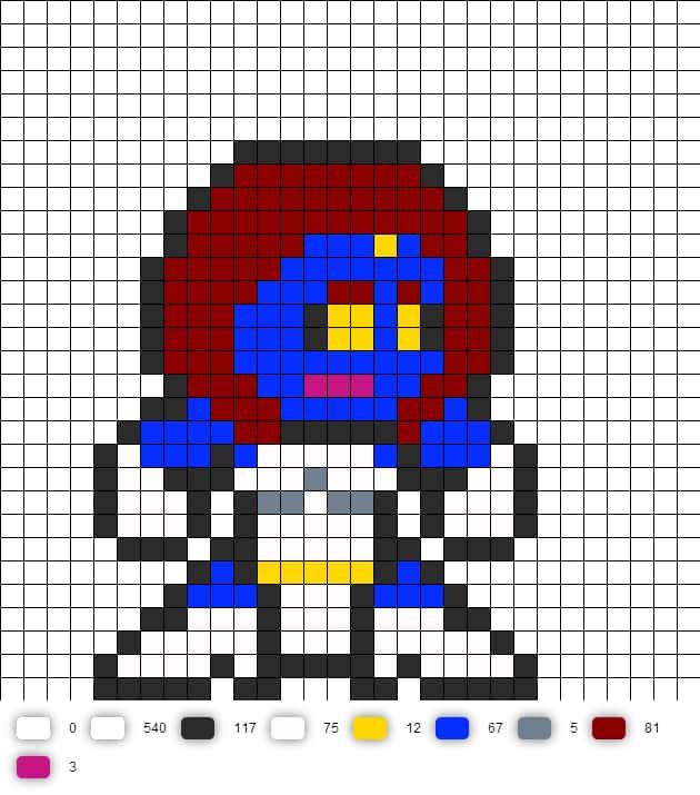 Coloriage Super-héros bleu à imprimer et colorier
