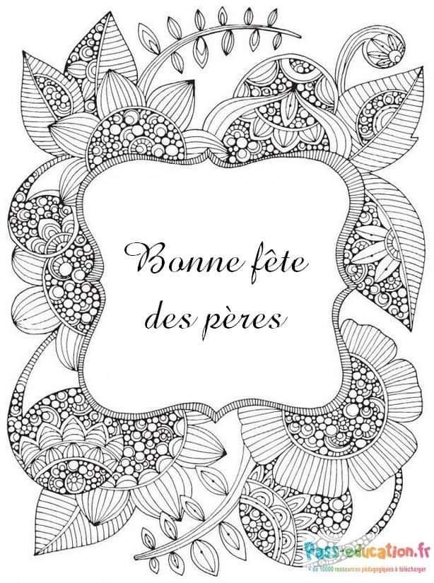 Coloriage Fête des pères à imprimer et colorier