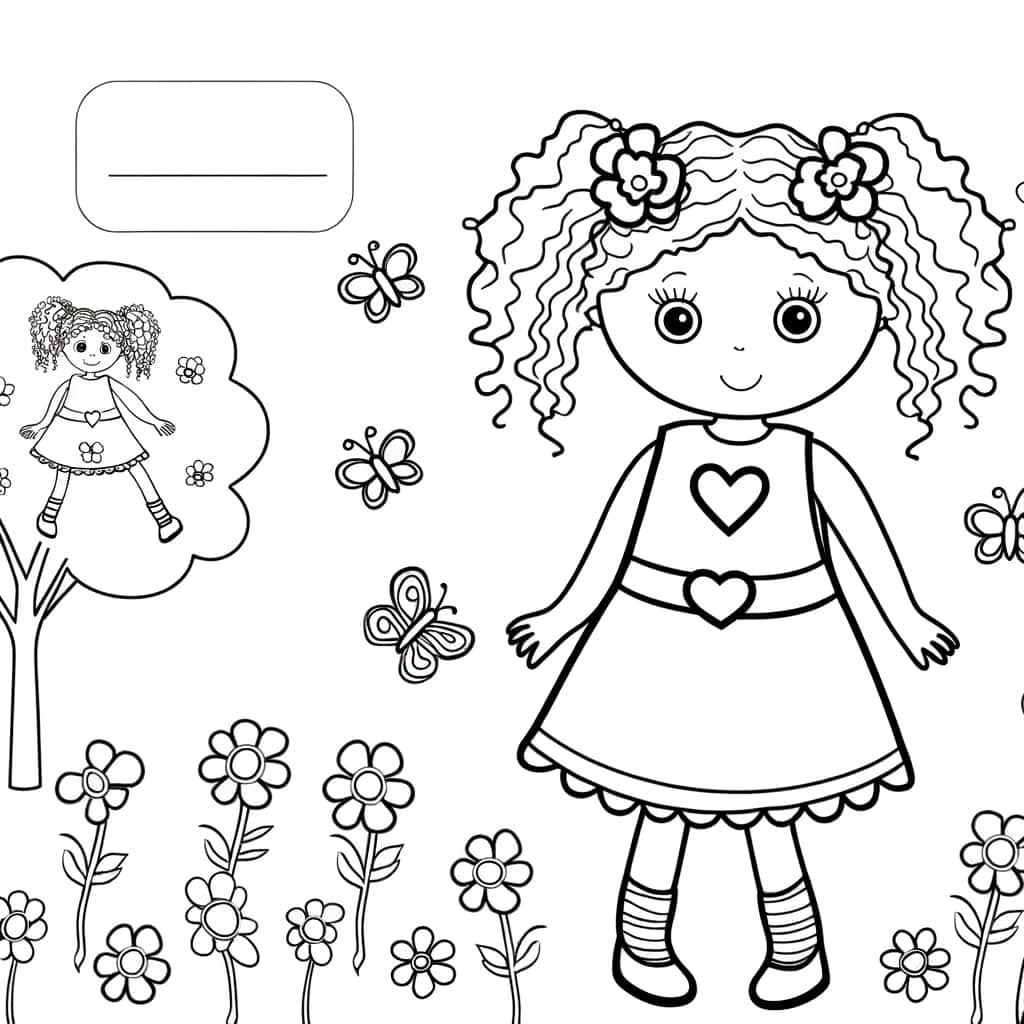 Coloriage Asha et nature à imprimer et colorier