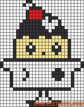 Coloriage Désolé, mais il semble y avoir une confusion avec la description fournie. L'image représente un personnage de dessin animé en pixel art. 

Penguin pixel à imprimer et colorier
