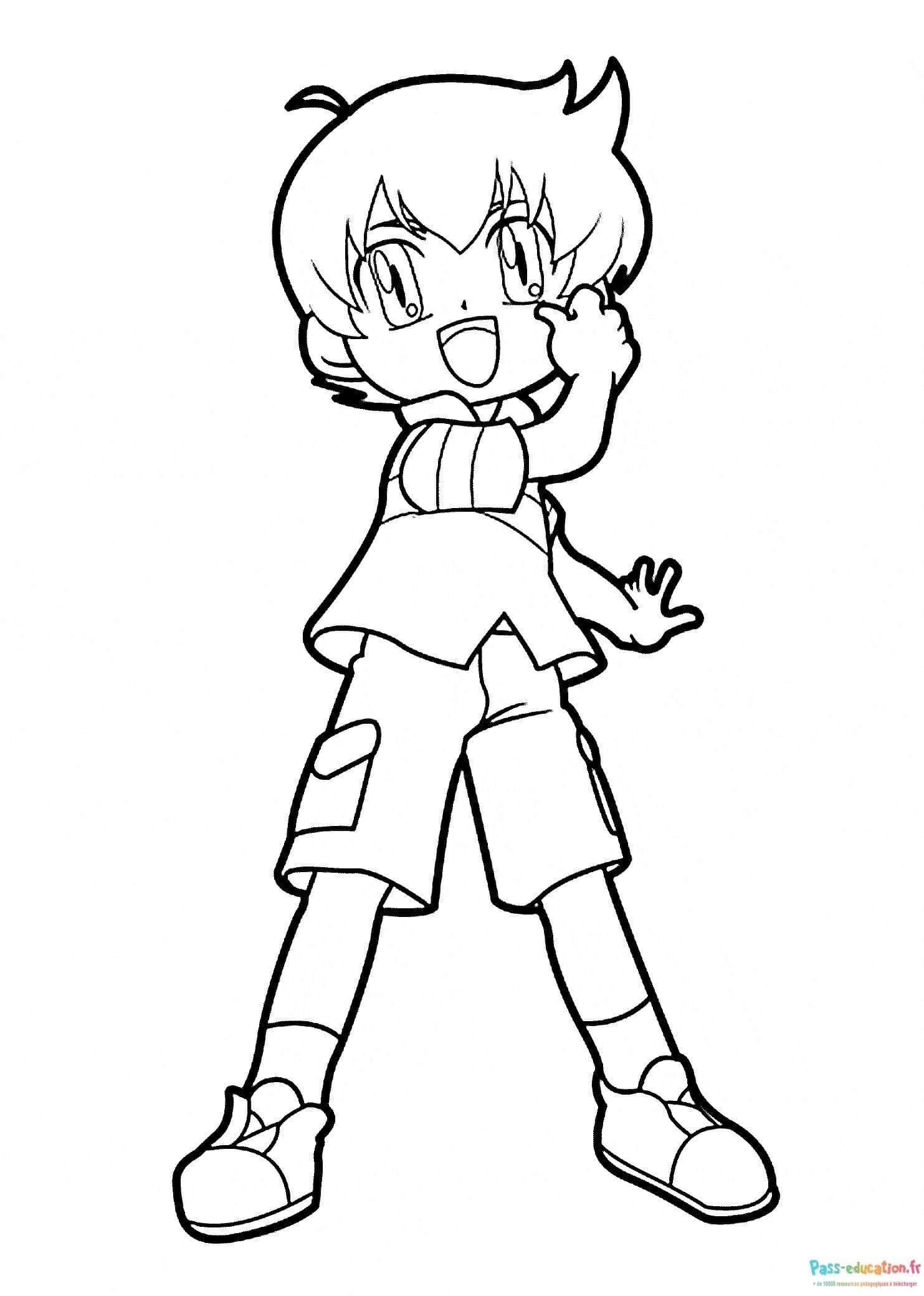 Coloriage Personnage Beyblade à imprimer et colorier
