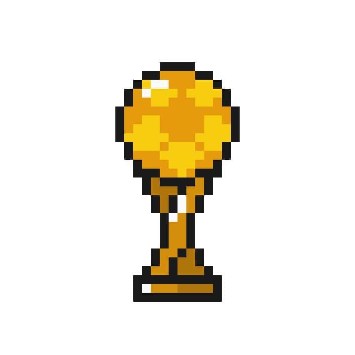 Coloriage Trophée de football à imprimer et colorier
