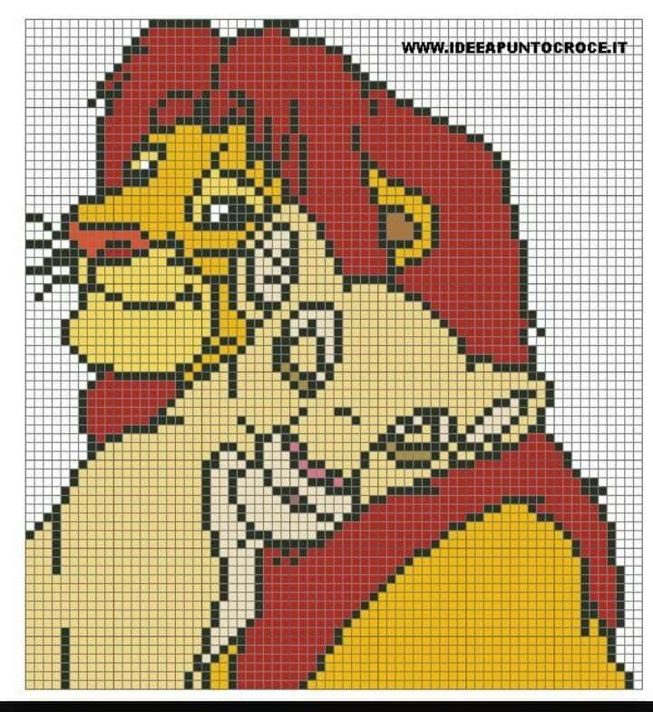 Coloriage Duo de lions à imprimer et colorier