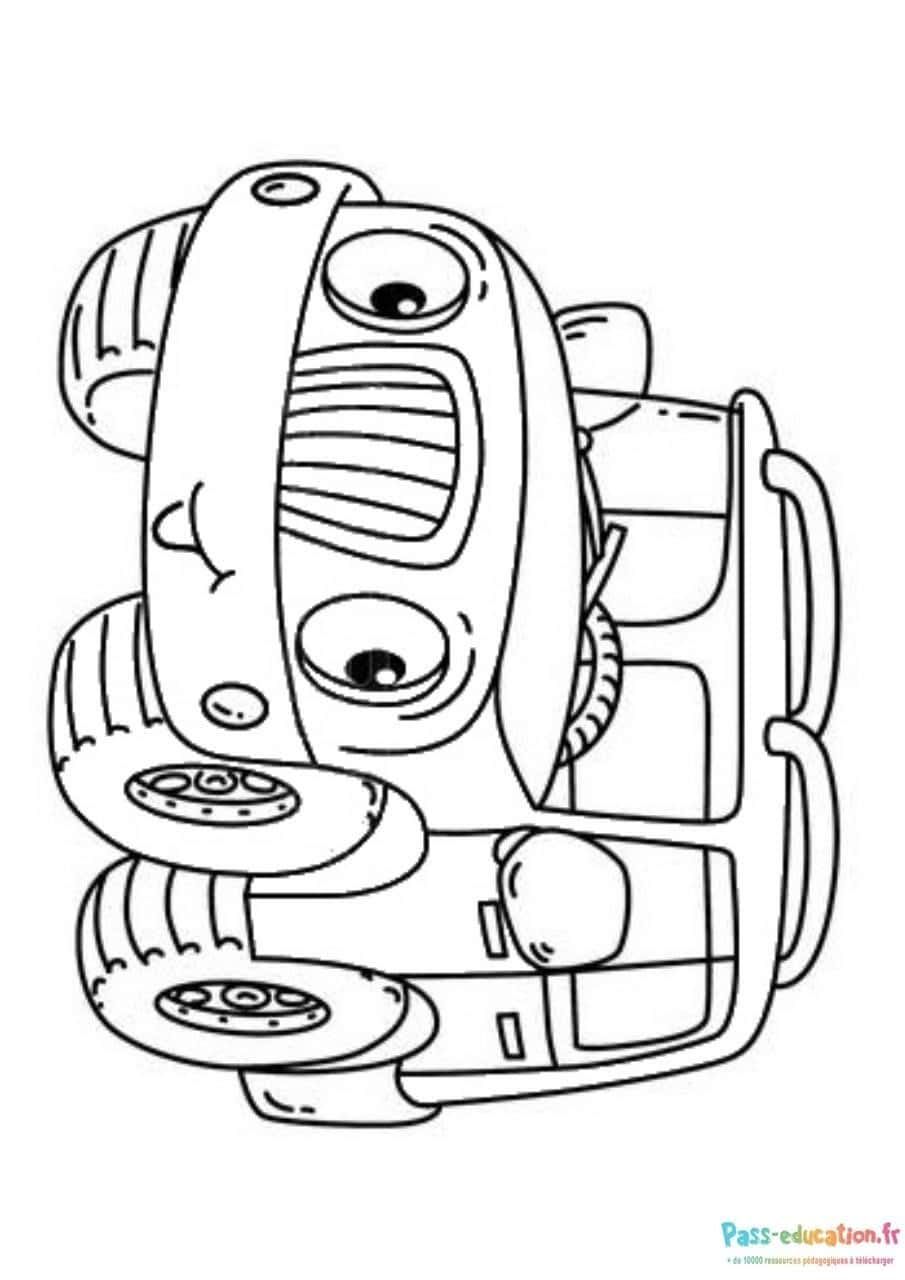 Coloriage 4x4 militaire à imprimer et colorier
