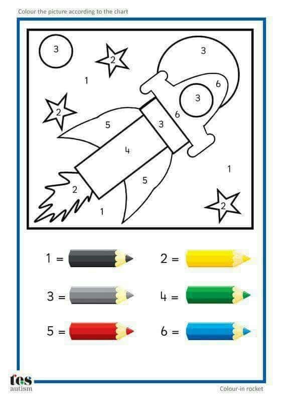 Coloriage Fusée à colorier à imprimer et colorier