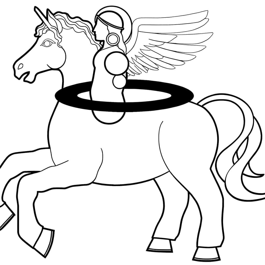 Coloriage Arceus ailé à imprimer et colorier