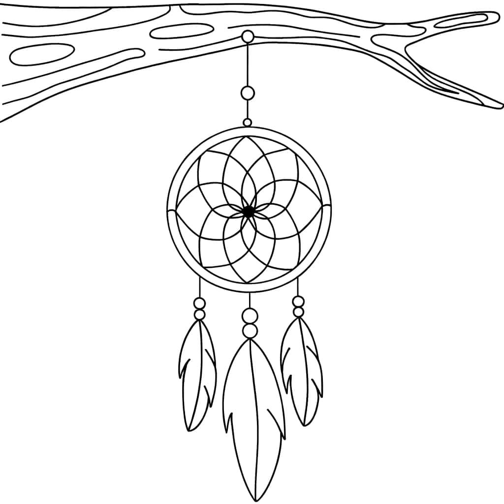 Coloriage Attrape Rêve à imprimer et colorier