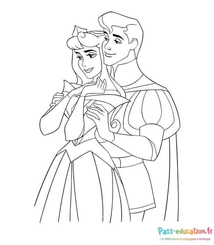 Coloriage Baiser royal à imprimer et colorier