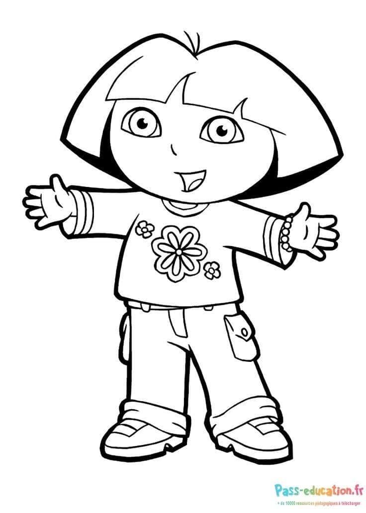 Coloriage Aventure de Dora à imprimer et colorier