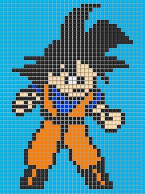 Coloriage Goku Super Saiyan à imprimer et colorier