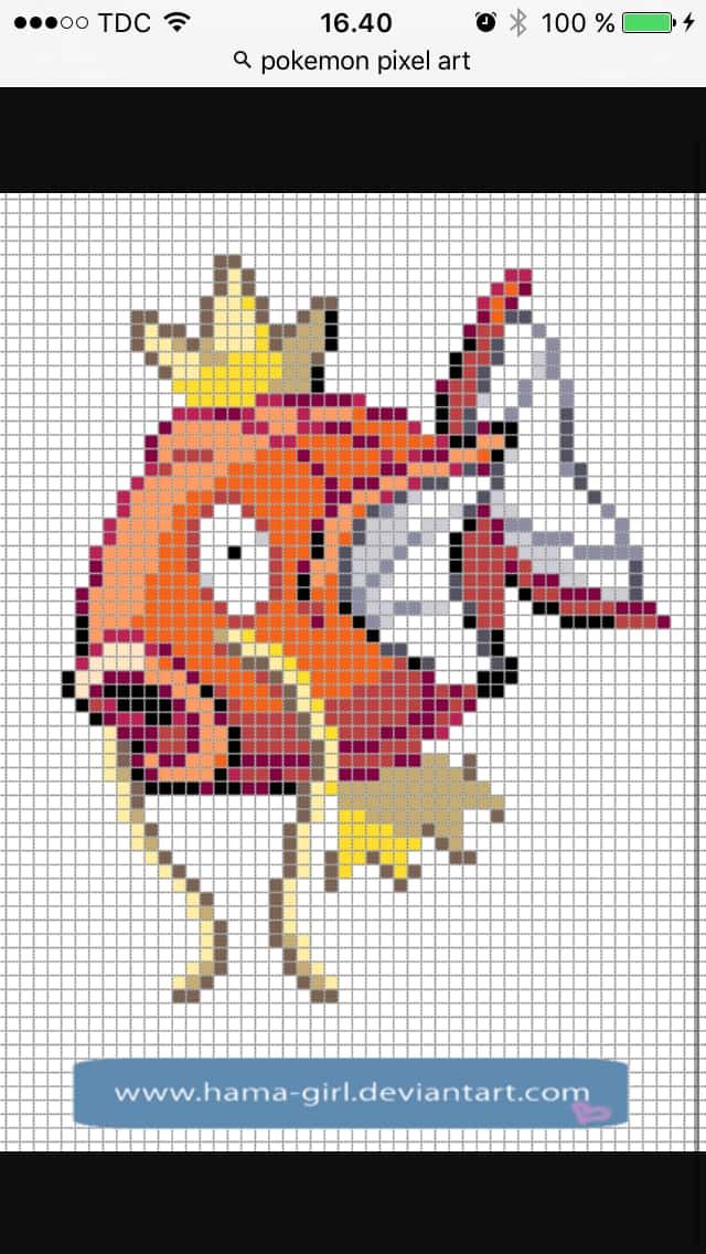 Coloriage Magique Magmar à imprimer et colorier