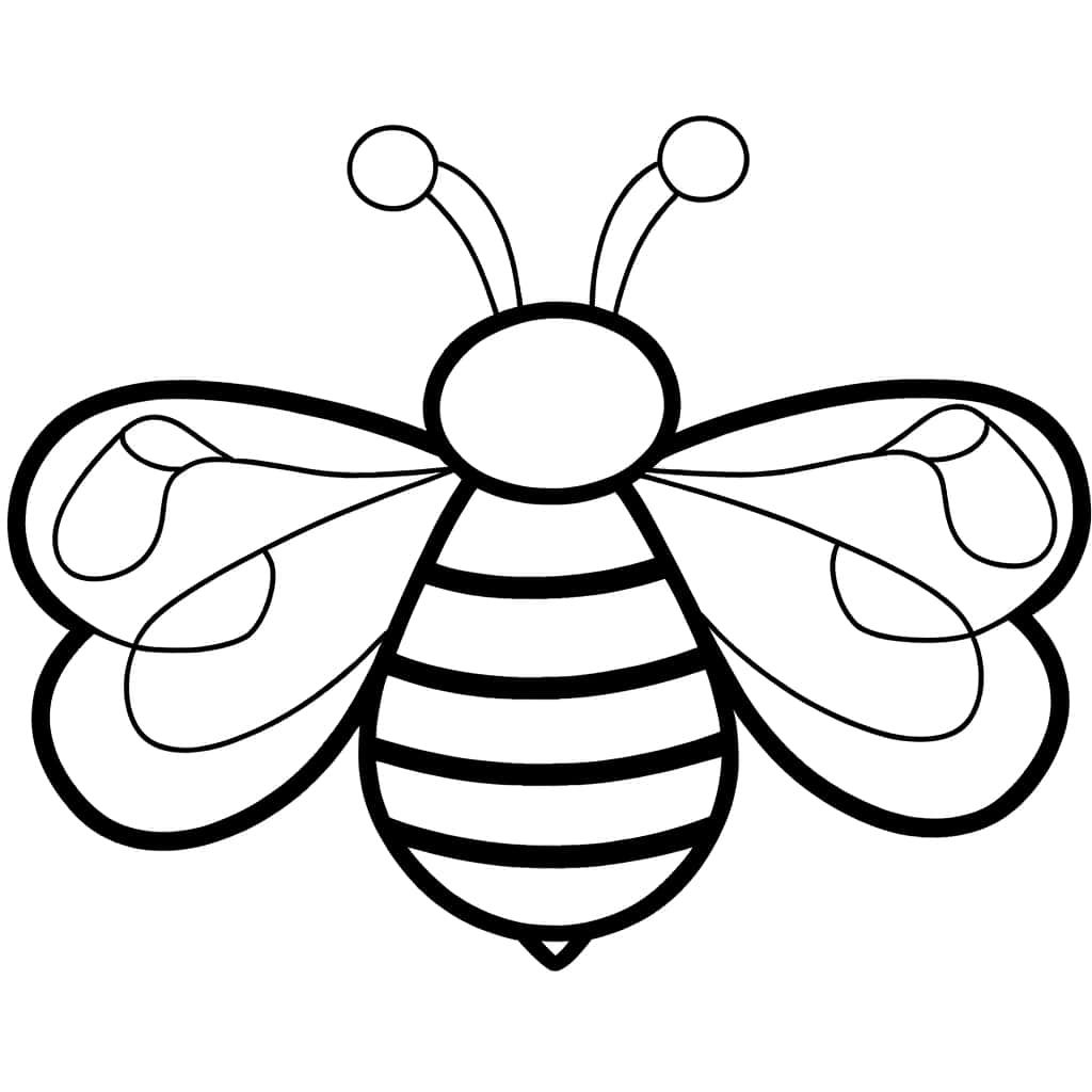 Coloriage Abeille à colorier à imprimer et colorier