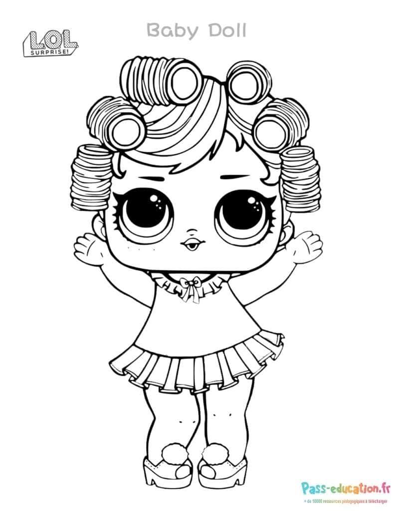 Coloriage Poupée LOL Surprise à imprimer et colorier