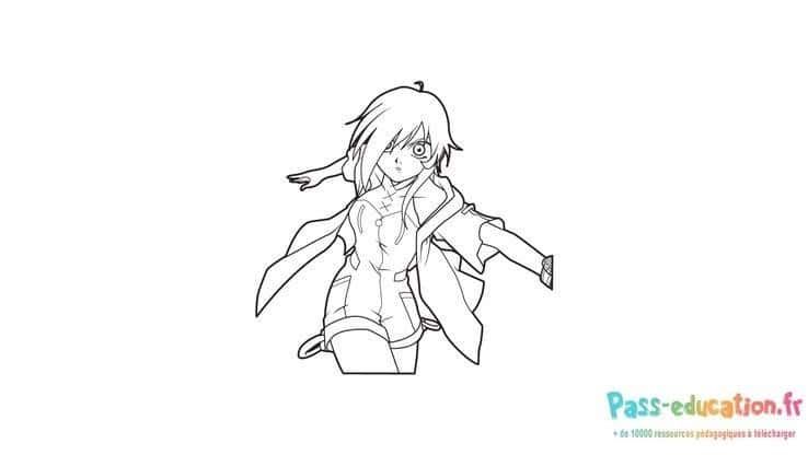 Coloriage Jeune héros Bakugan à imprimer et colorier