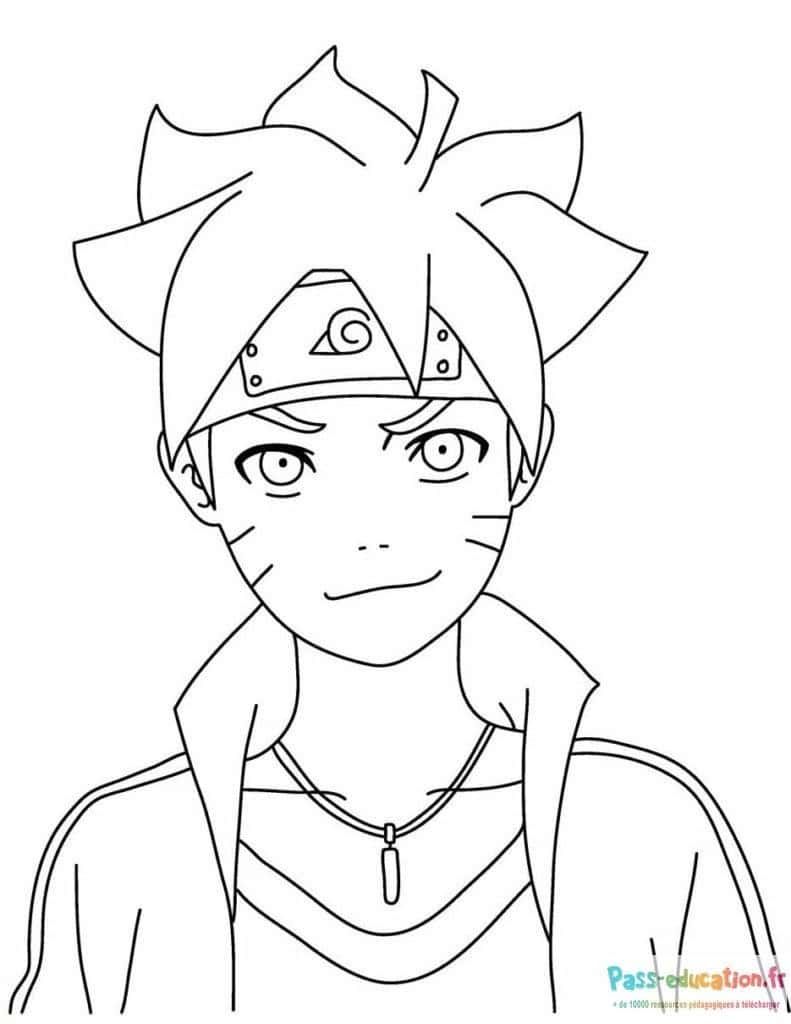 Coloriage Jeune ninja à imprimer et colorier