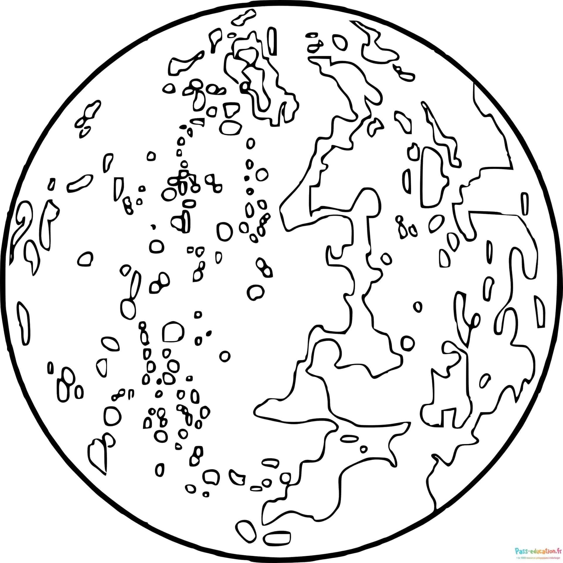 Coloriage Planète à colorier à imprimer et colorier