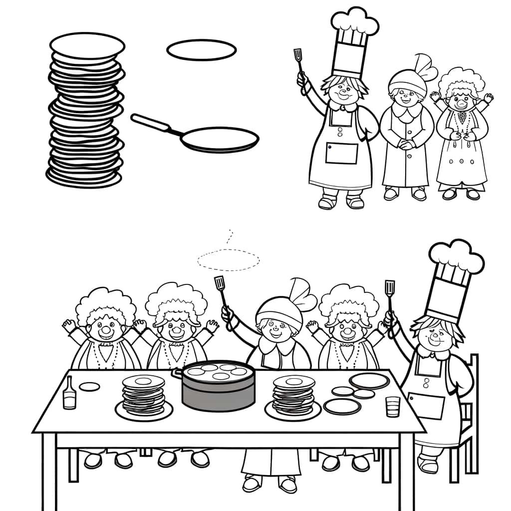 Coloriage Fête de la Chandeleur à imprimer et colorier