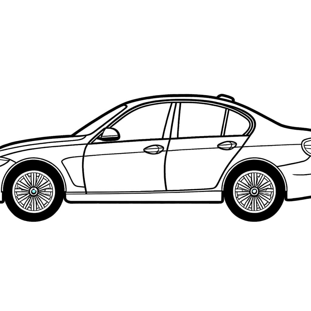 Coloriage Voiture Bmw à imprimer et colorier