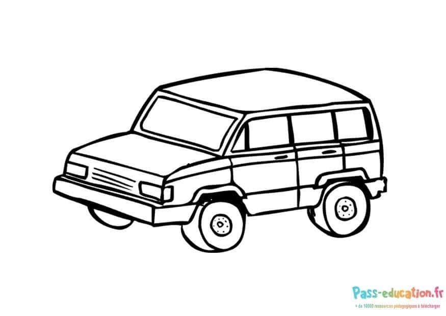 Coloriage 4X4 robuste à imprimer et colorier
