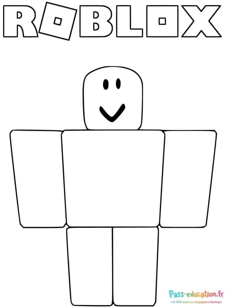 Coloriage Roblox à colorier à imprimer et colorier