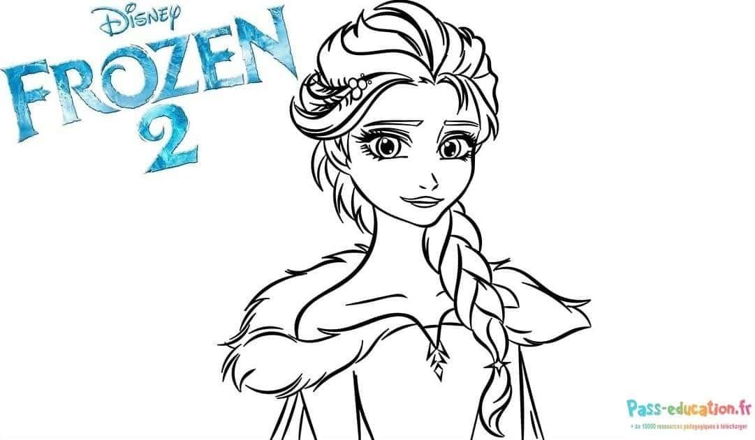 Coloriage Reine des Neiges 2 à imprimer et colorier