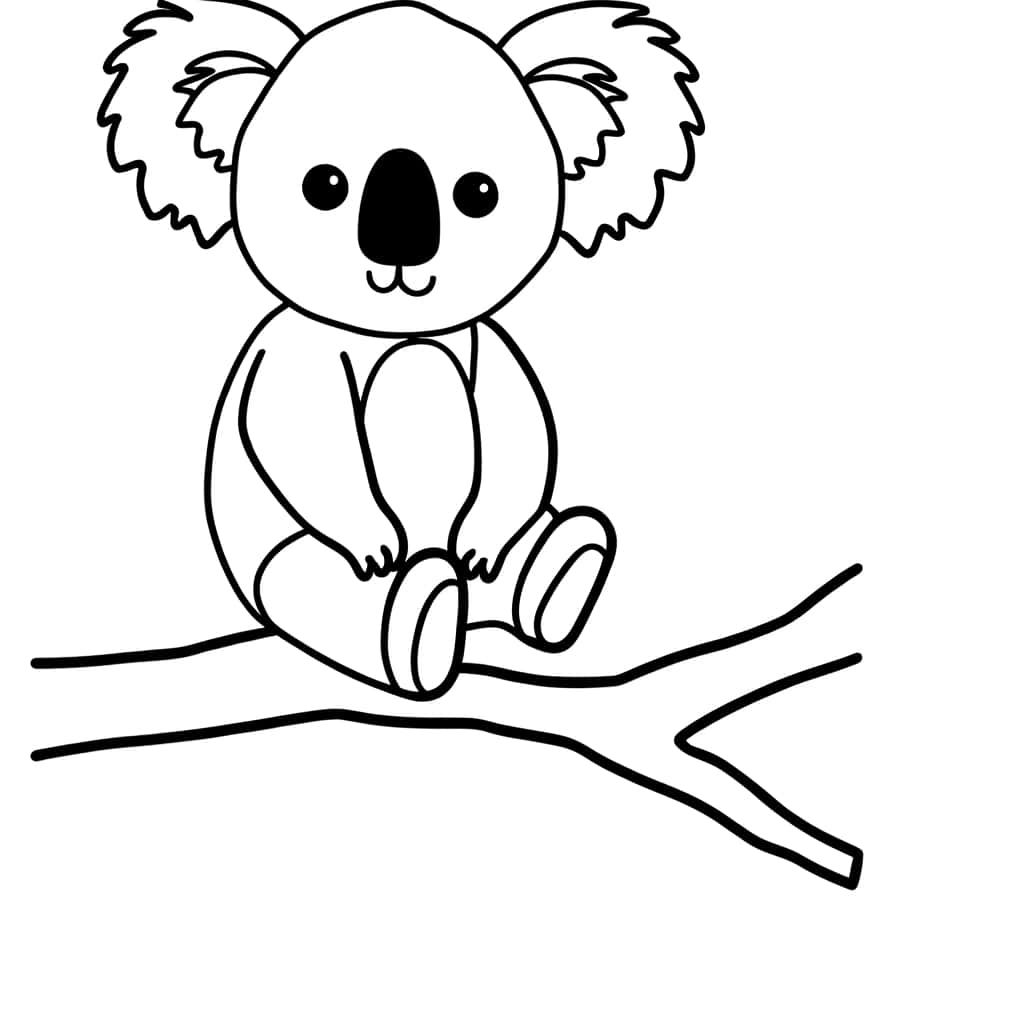 Coloriage Bébé Koala à imprimer et colorier