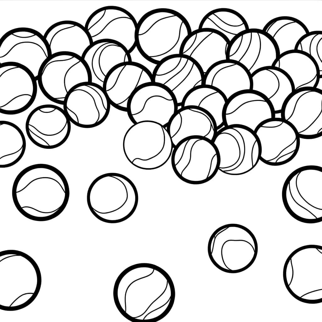 Coloriage Billes à imprimer et colorier