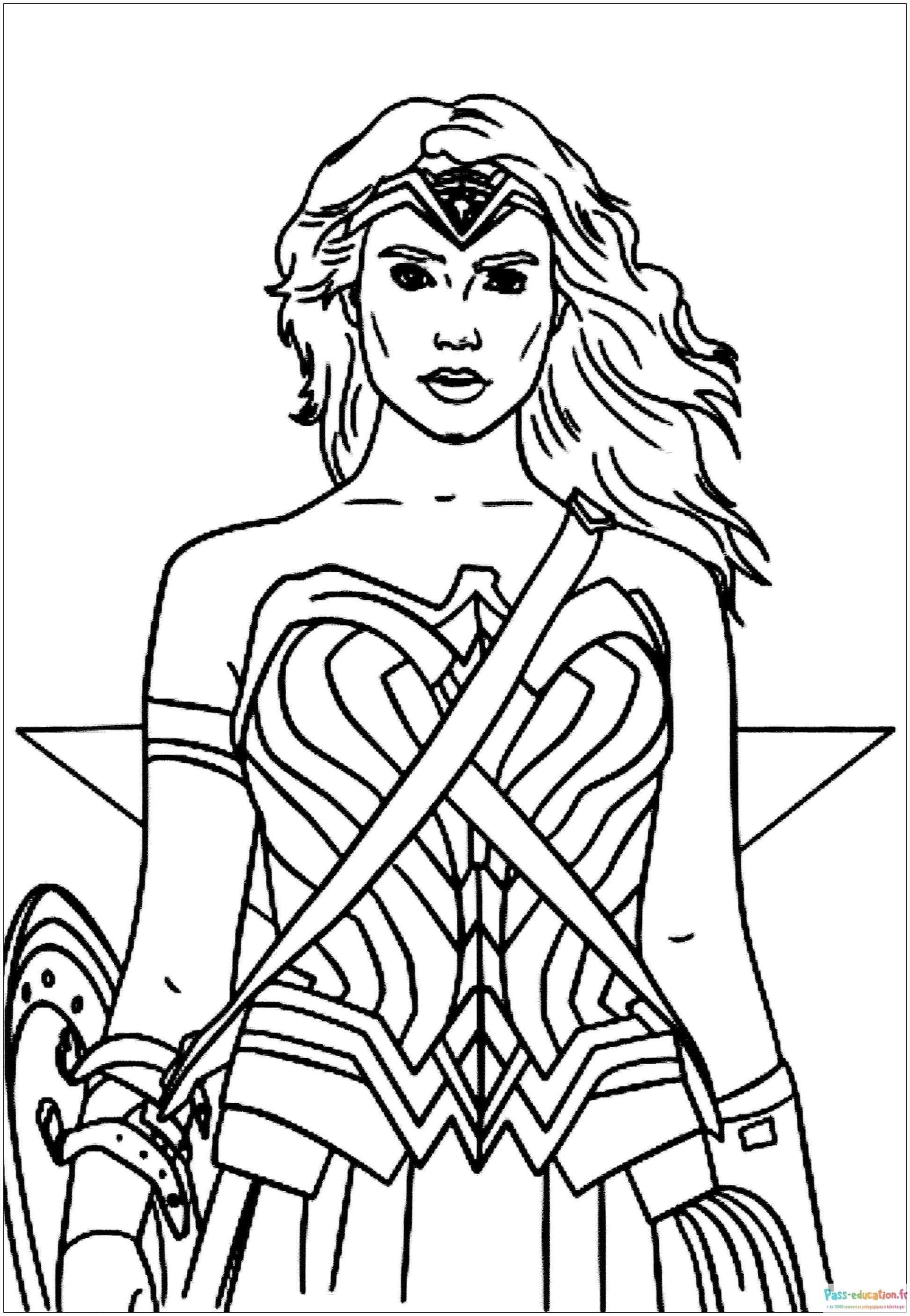 Coloriage Guerrière Amazone à imprimer et colorier