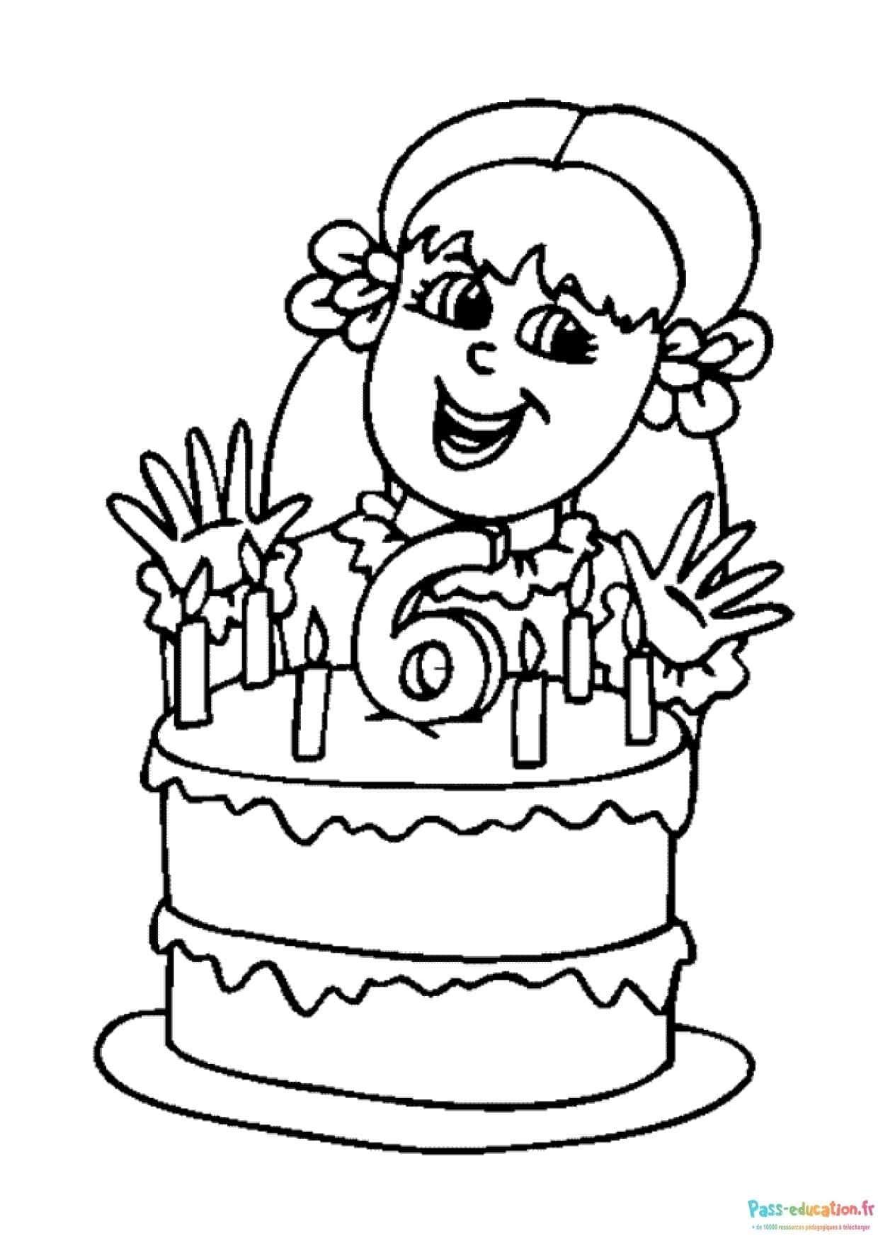 Coloriage Fête d'anniversaire à imprimer et colorier