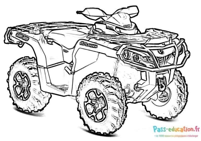 Coloriage Quad Outlander à imprimer et colorier