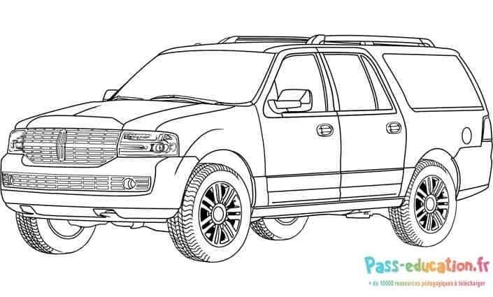 Coloriage 4X4 robuste à imprimer et colorier