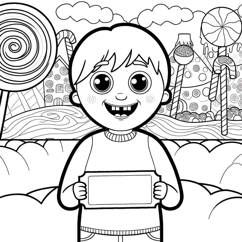 Coloriage Charlie et la Chocolaterie à imprimer et colorier