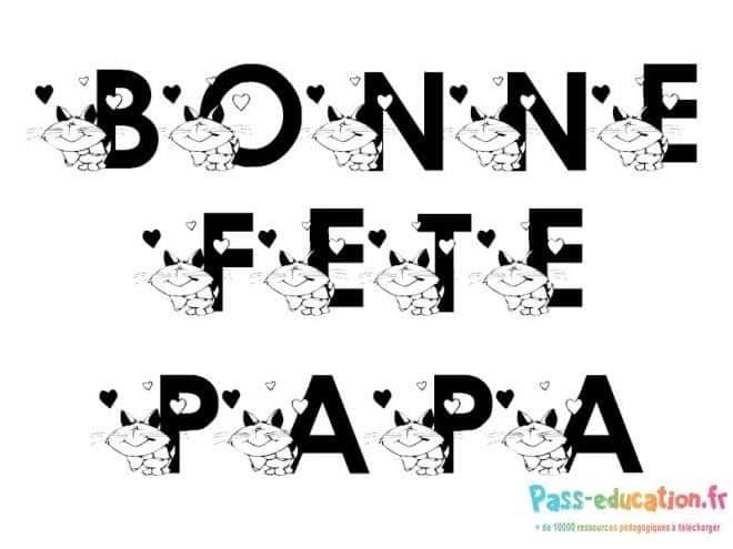 Coloriage Fête des pères à imprimer et colorier