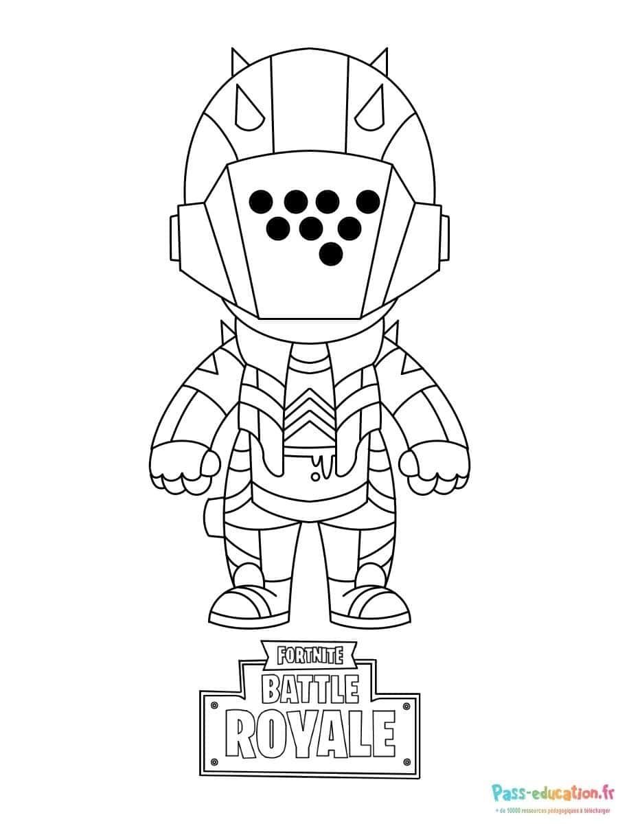 Coloriage Costume de jeu vidéo à imprimer et colorier