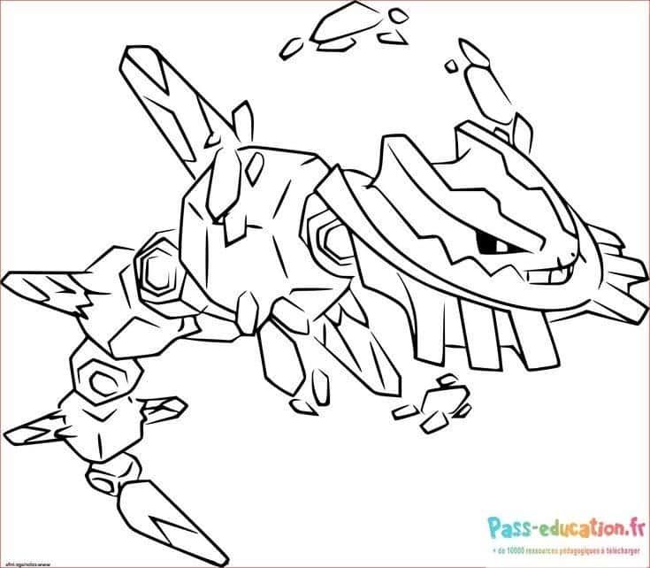 Coloriage Pokémon légendaire à imprimer et colorier