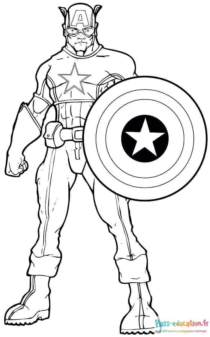 Coloriage Super-héros à imprimer et colorier