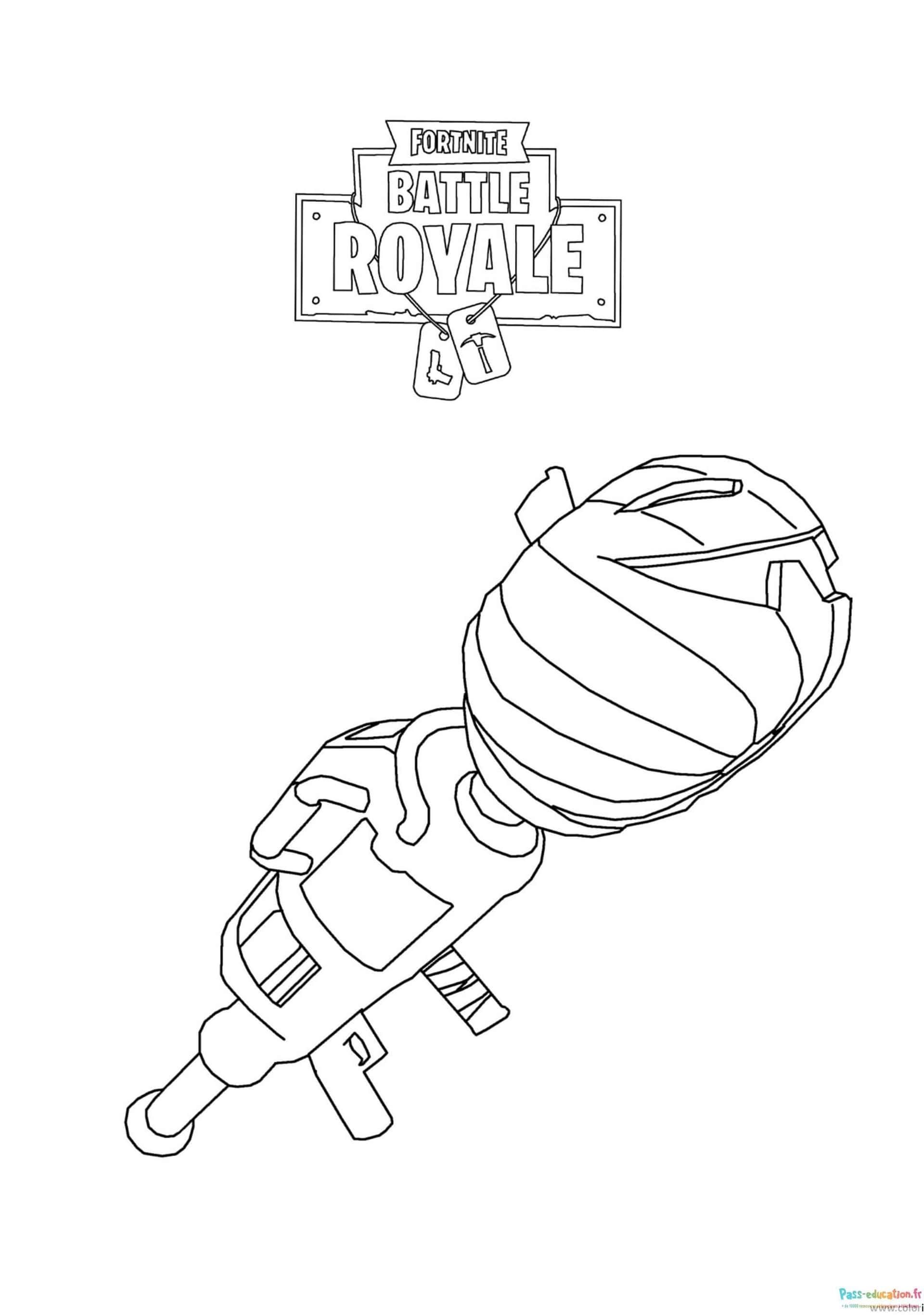 Coloriage Fortnite Battle Royale à imprimer et colorier