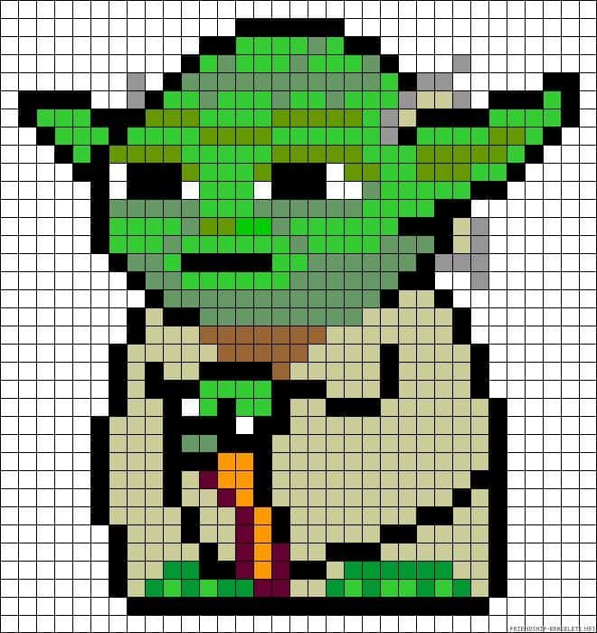 Coloriage Maître Yoda à imprimer et colorier