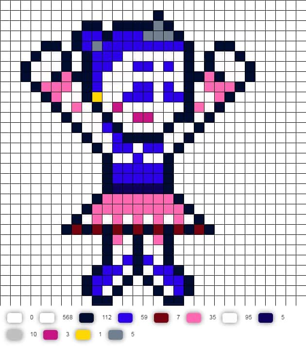 Coloriage Personnage Fnaf à imprimer et colorier
